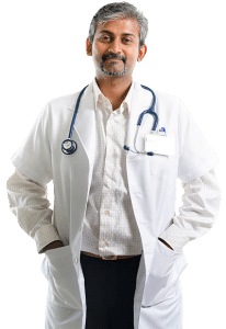 doctor in white coat