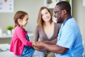 doctor with family